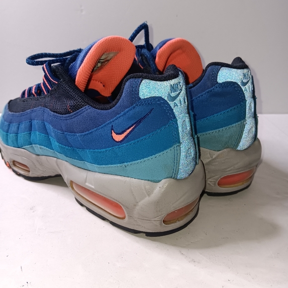 NIKE AIR MAX 95 - UNIVERSITY BLUE / BRIGHT MANGO - Picture 5 of 10